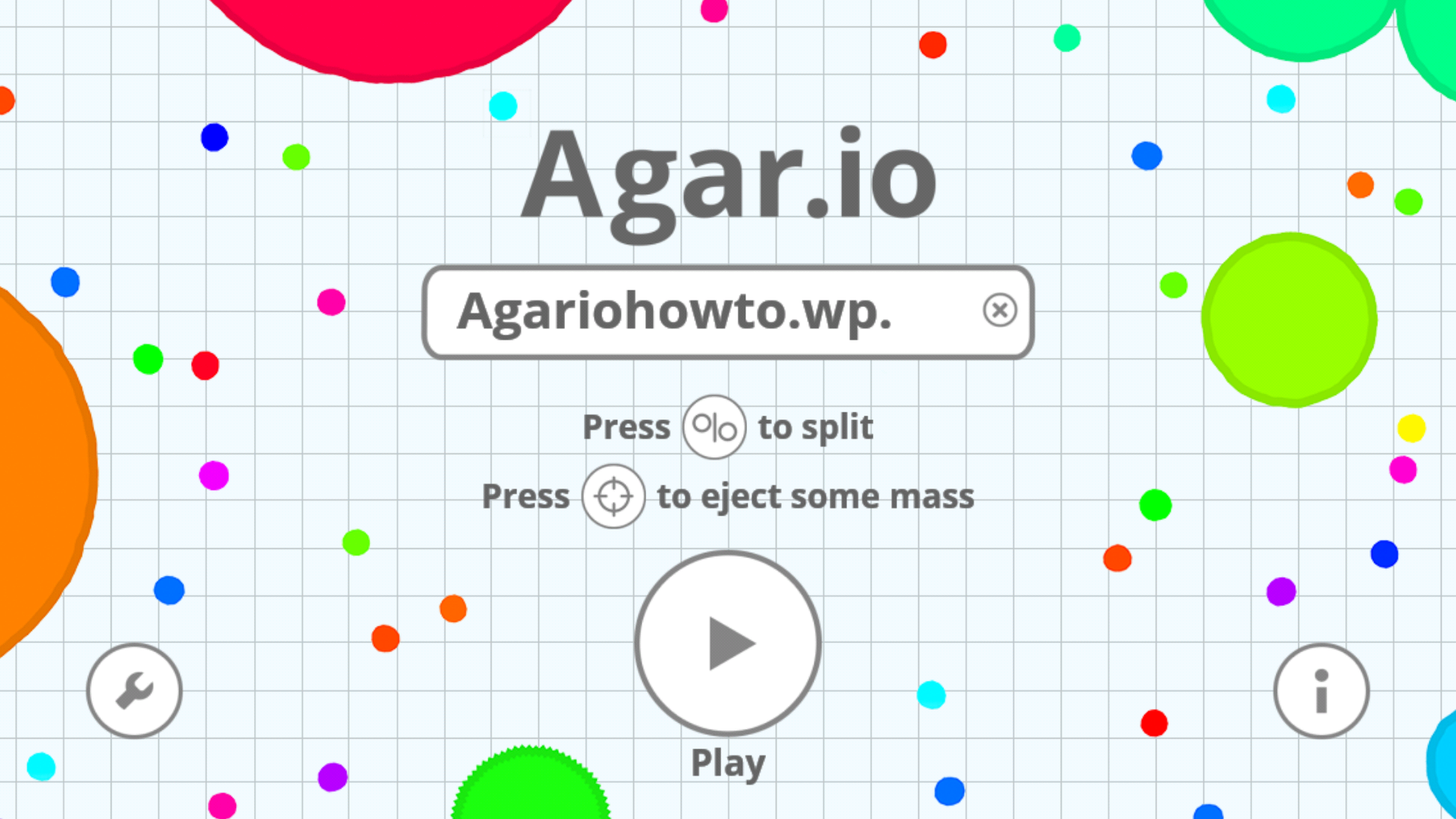 Page screenshot for Agar.io Unblocked Games 