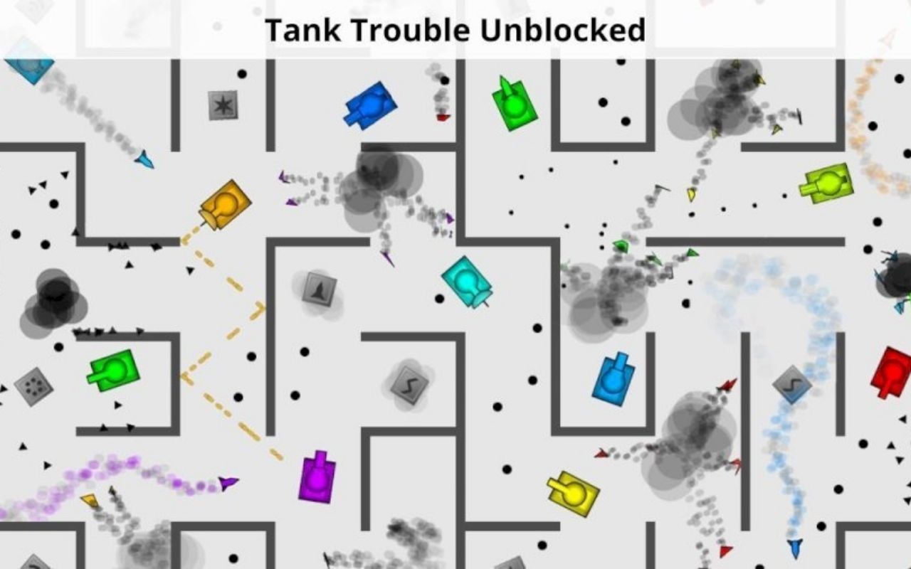 Page screenshot forTank Trouble Unblocked Games 66 Premium